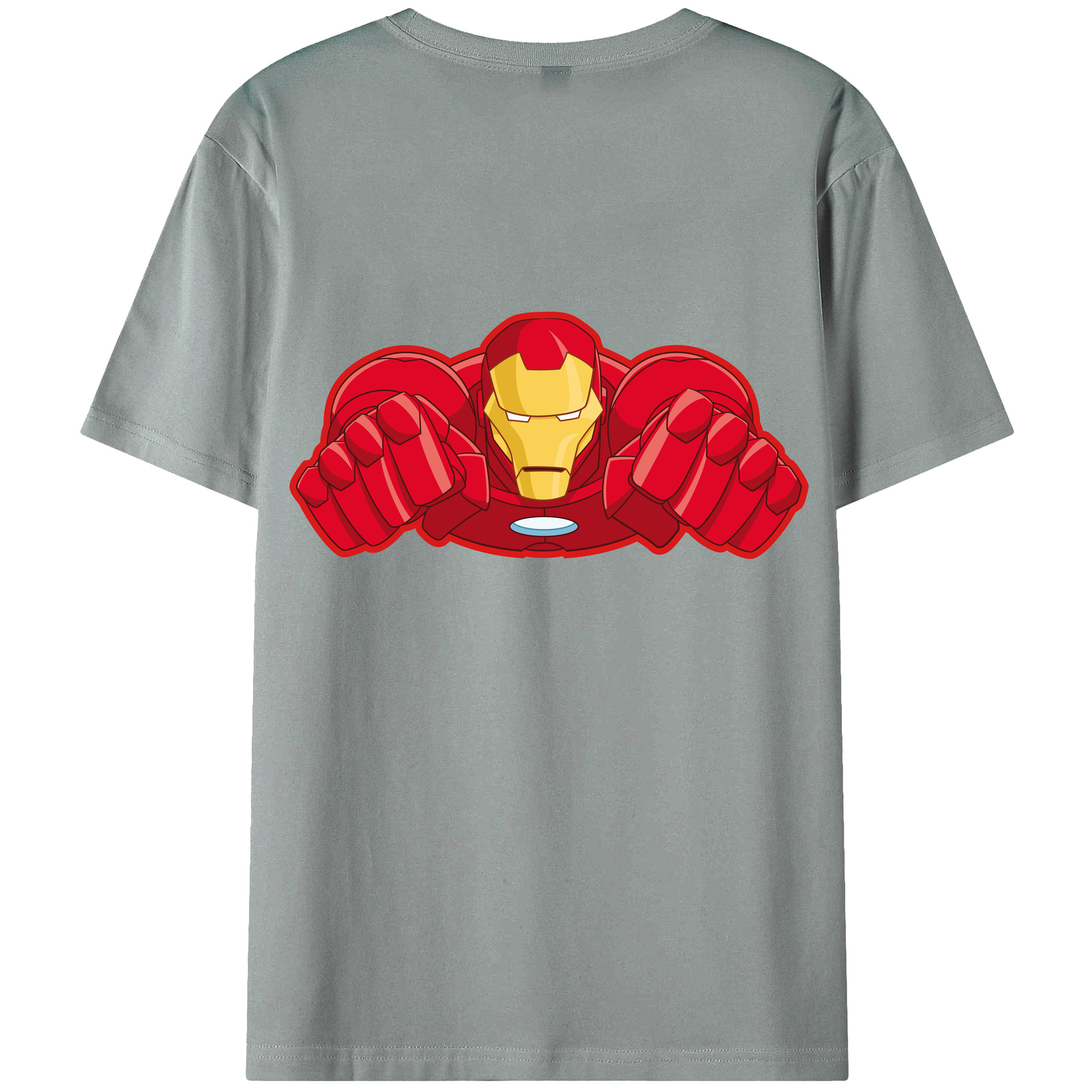 （画像用） アベンジャーズ The Avengers 綿100％ メンズ半袖Tシャツ（バックプリント） 通気性